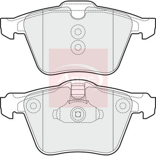 Apec Front Brake Pad Set fits Ford Galaxy 2010-2015 2.0
