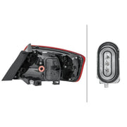 Hella Tail Light / Lamp W21W Left fits Audi A3 2012-2020 1.0 1.2 1.4 1.5 1.6 1.8