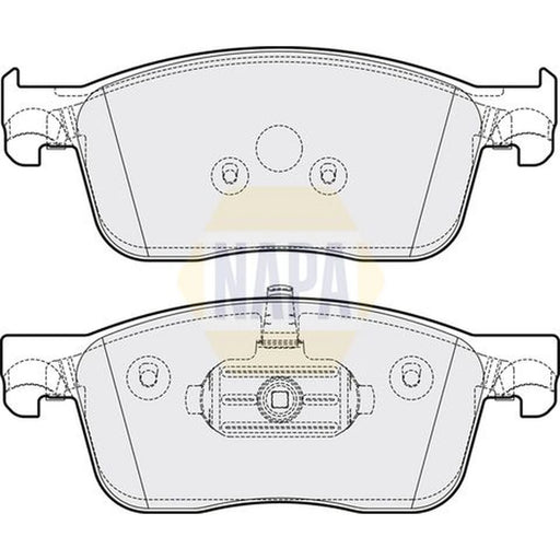 NAPA Front Brake Pad Set fits Citroën C4 Spacetourer 2018-2019 1.2 1.5 1.6 2.0