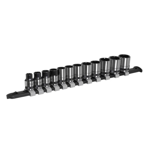 Sealey Socket Set 12pc 3/8"Sq Drive Metric Black Series AK7992 Sealey - Dynamic Drive