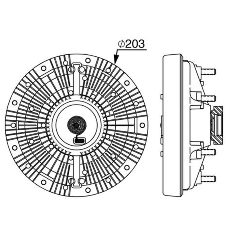 Mahle Radiator Fan Clutch fits Fendt Favorit 1993-2004