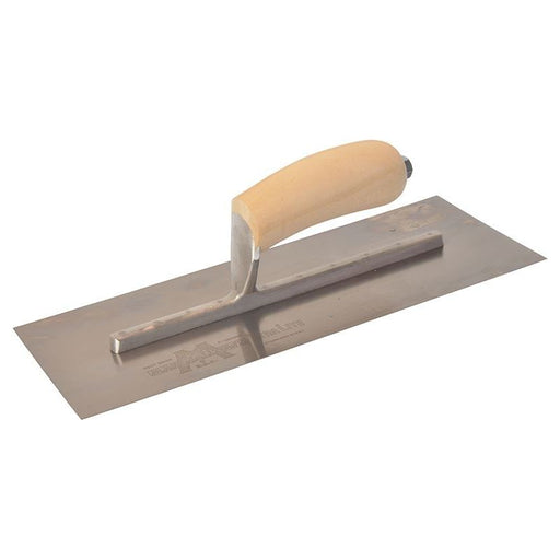 Marshalltown MXS13SS Plasterer's Finishing Trowel Stainless Steel Wooden Handle 13 x 5in Marshalltown - Dynamic Drive