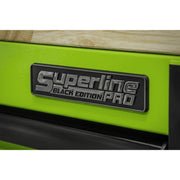 Superline PRO Black Edition Mobile Trolley with Wooden Worktop 15 Drawer 1549mm Superline Pro - Dynamic Drive