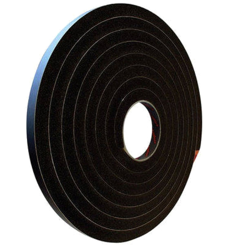 Window & Door Foam EPDM Self Adhesive 12mm x 12mm x 5 Metres Black for Caravan/M Nova - Dynamic Drive