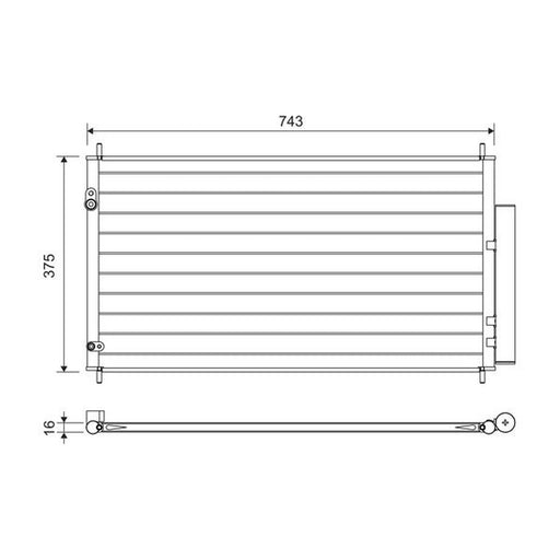 Valeo Air Conditioning Condenser 822606