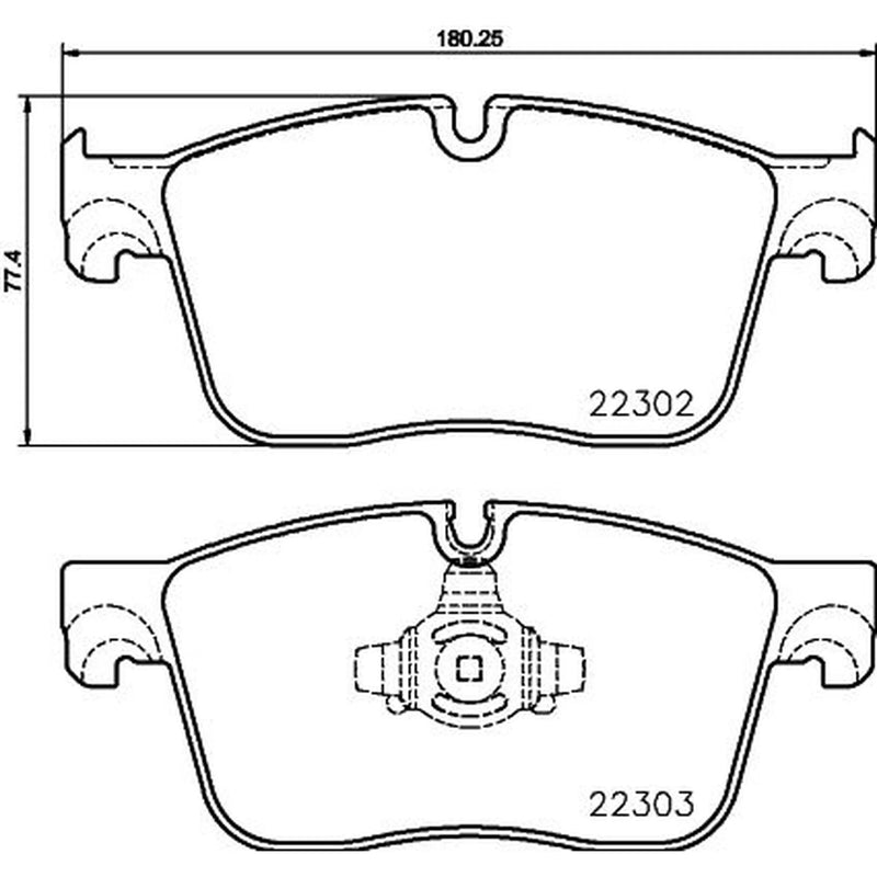 Mintex Front Brake Pad Set fits Jaguar F-Pace 2015 on 2.0 3.0