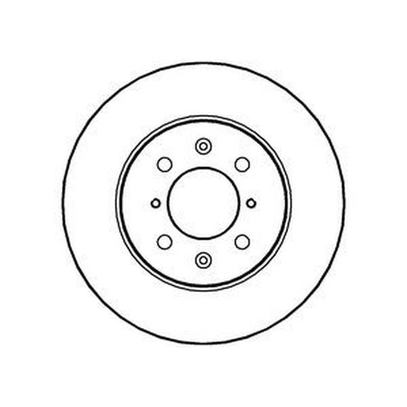 Abtex 2 x Vented Brake Discs fits Honda Jazz II 2002-2008 1.2 1.3 1.4