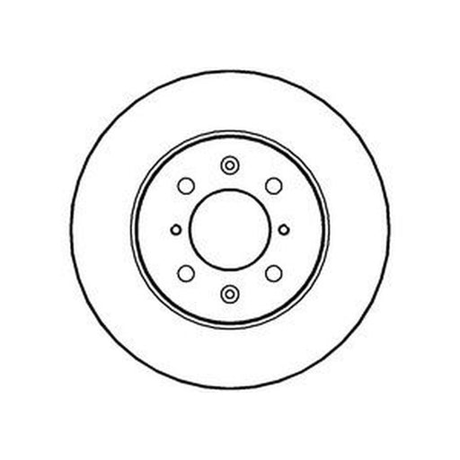 Abtex 2 x Vented Brake Discs fits Honda Jazz II 2002-2008 1.2 1.3 1.4
