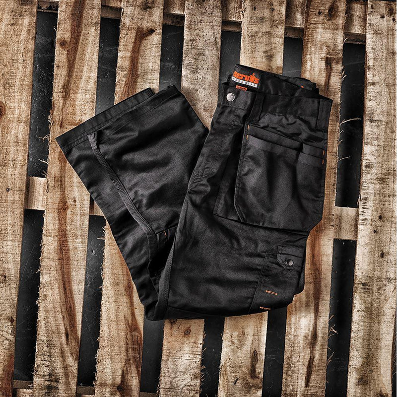 Scruffs Worker Plus Trousers Black 36S Scruffs - Dynamic Drive