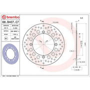 Brembo 2 x Rigid Brake Disc Brake Discs fits Honda Xrv 1990-2003