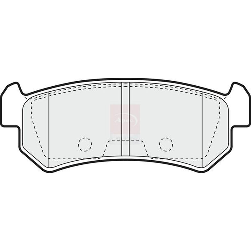 Apec Rear Brake Pad Set fits Chevrolet Lacetti 2003-2013 1.4 1.6 1.8