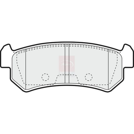 Apec Rear Brake Pad Set fits Chevrolet Lacetti 2003-2013 1.4 1.6 1.8