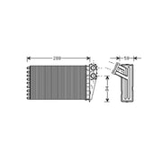 Valeo Heater Matrix Core Heat Exchanger 812338