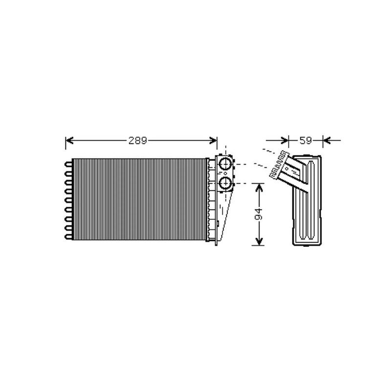 Valeo Heater Matrix Core Heat Exchanger 812338