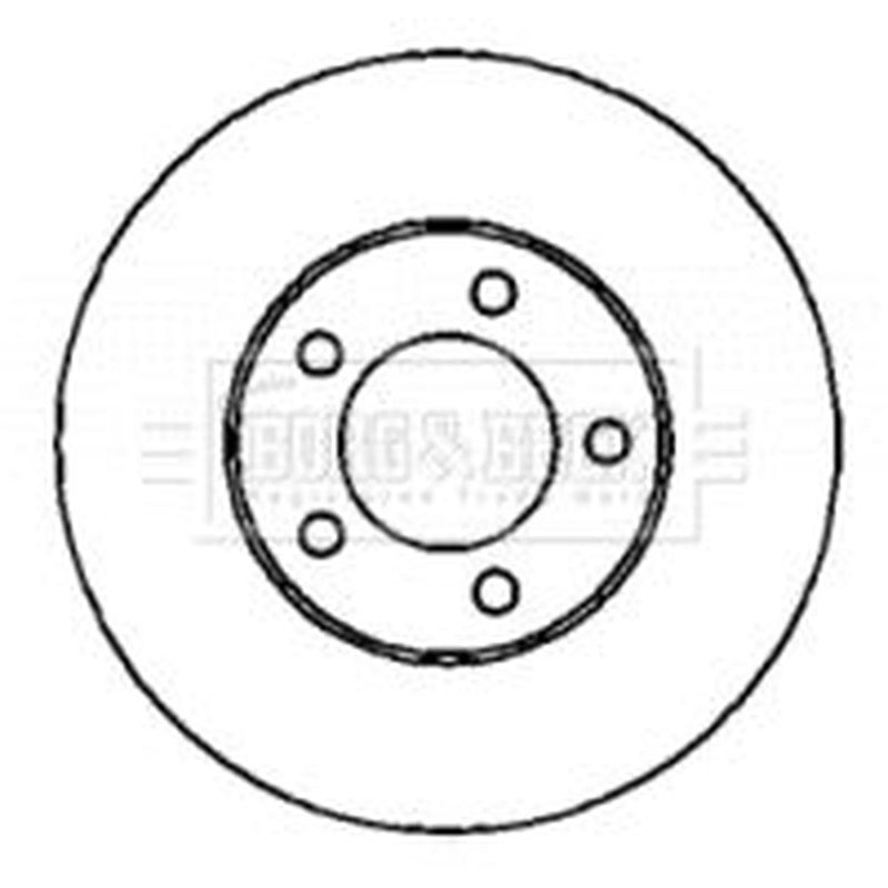 Borg & Beck 2 x Front Brake Discs BBD4418-x2