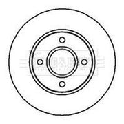 Borg & Beck Front Brake Vented Discs & Pads fits Ac Me 1979-1986