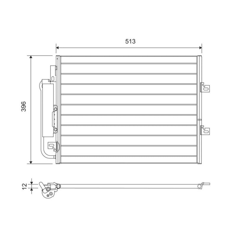 Valeo Air Conditioning Condenser 814061