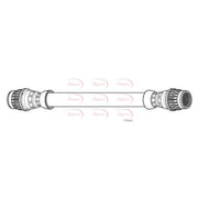 Apec Brake Hydraulic Hose Line Rear fits Renault Espace V 2015-2023 1.6 2.0