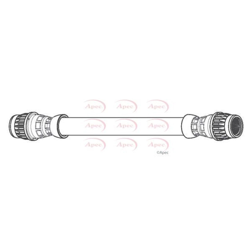 Apec Brake Hydraulic Hose Line Rear fits Renault Espace V 2015-2023 1.6 2.0