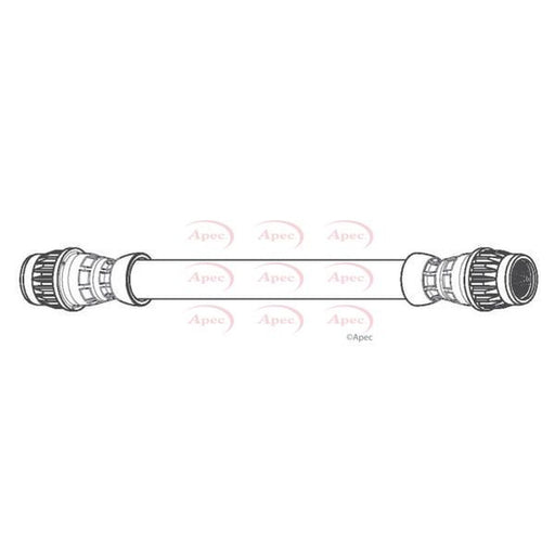 Apec Brake Hydraulic Hose Line Rear fits Renault Espace V 2015-2023 1.6 2.0