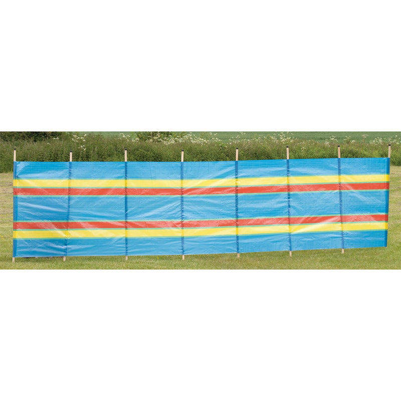 8 Pole Multicoloured Polythene Windbreak 1446 Quest - Dynamic Drive