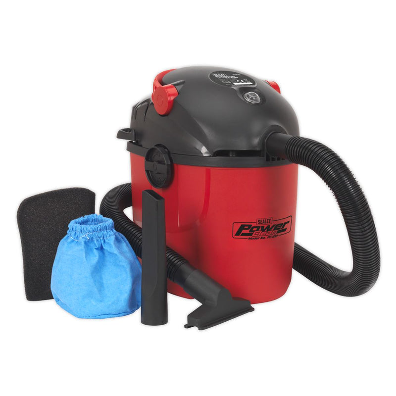 Sealey Vacuum Cleaner Wet & Dry 10L 1000W/230V PC100 Sealey - Dynamic Drive