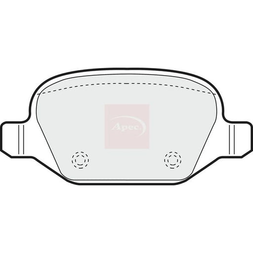 Apec Rear Brake Pad Set PAD1209