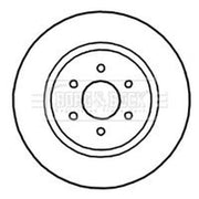 Borg & Beck Front & Rear Brake Discs & Pads fits Nissan Pathfinder III 2005-2010