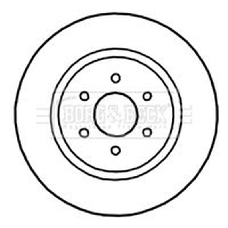 Borg & Beck Front & Rear Brake Discs & Pads fits Nissan Pathfinder III 2005-2010