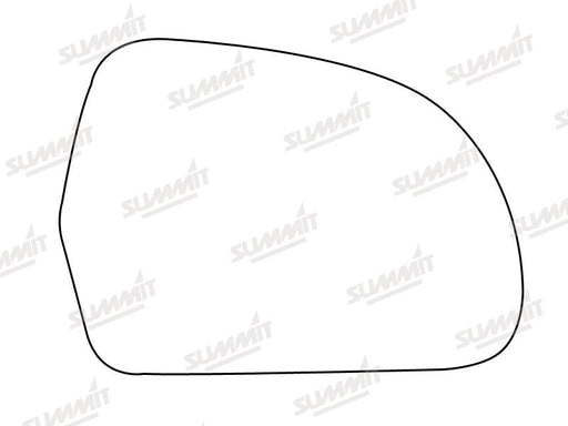 Summit Stick-On Aspheric Mirror Glass fits Audi A3, A4, A5, A6 Skoda Octavia RHS Summit - Bars 4 Cars