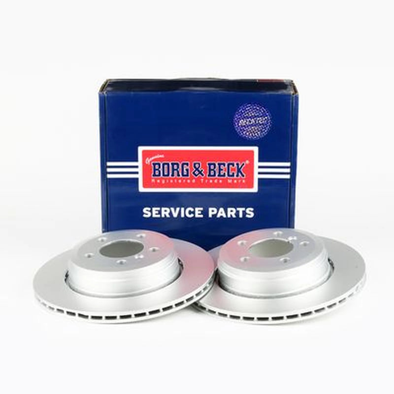 Borg & Beck Front Vented & Rear Vented Brake Discs & Pads fits BMW 7 2001-2008