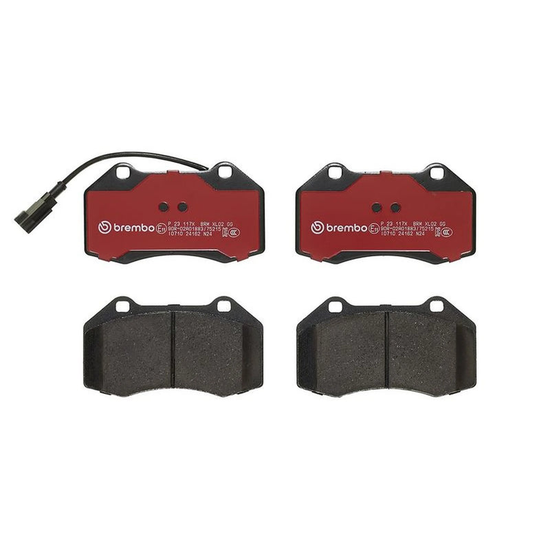 Brembo 4 x Front Brake Pad Set fits Abarth Grande Punto 2007-2010 1.4