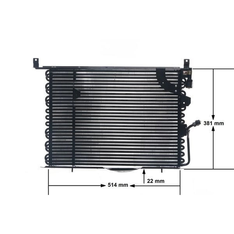 Mahle Air Conditioning Condenser fits Mercedes-Benz 190 1982-1993