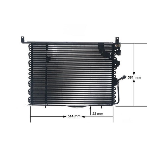 Mahle Air Conditioning Condenser fits Mercedes-Benz 190 1982-1993