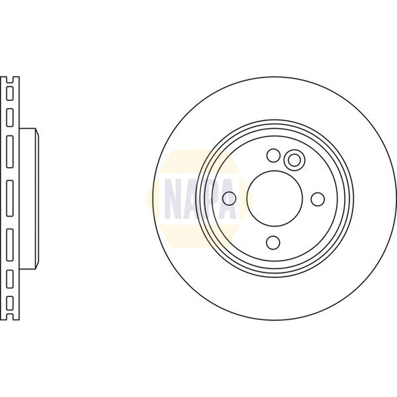 NAPA 2 x Vented Brake Discs fits Mini Mini 2001-2008