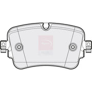Apec Rear Brake Pad Set fits Audi A5 2024-2025 2.0