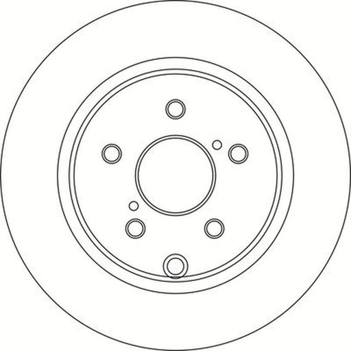 Abtex 2 x Solid Brake Discs fits Toyota Verso 2009-2018 1.6 1.8 2.0 2.2