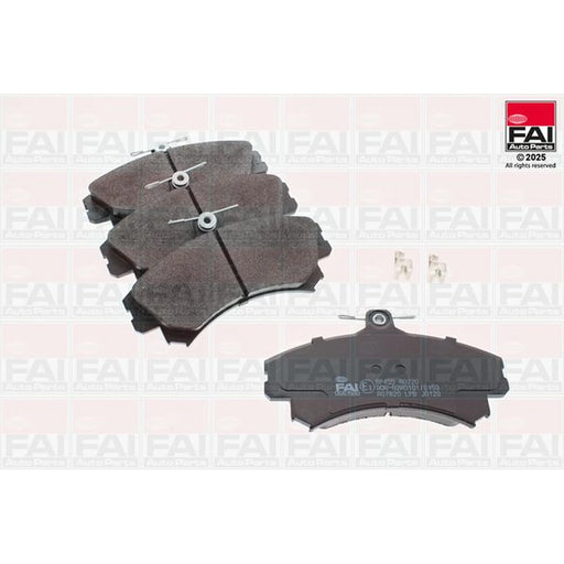 FAI Front Brake Pad Set fits Mitsubishi Colt Czc VI 2006-2009 1.5