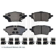 Blue Print Rear Brake Solid Discs & Pads fits Toyota C-Hr 2016 on 1.2 1.8 2.0