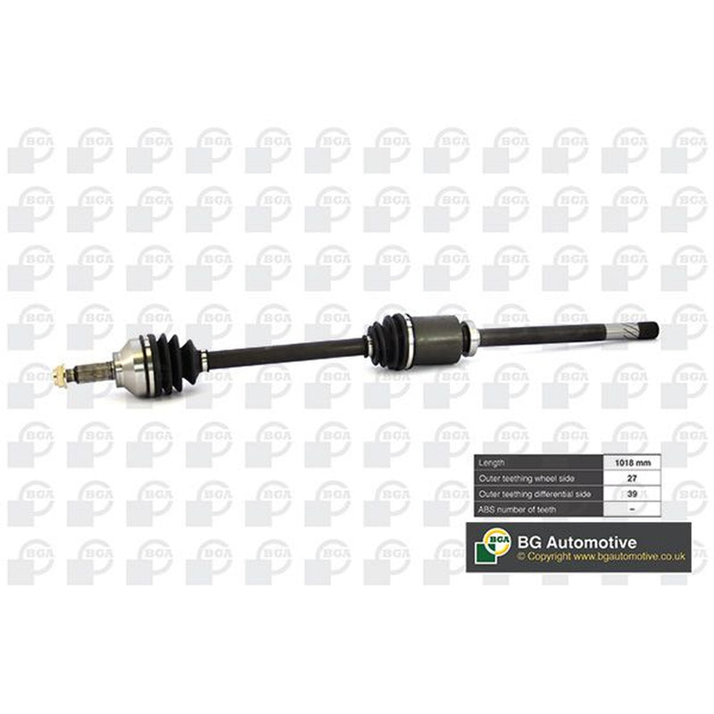 BGA CV Drive Shaft Driveshaft Front Right fits Nissan Primastar 2001-2006