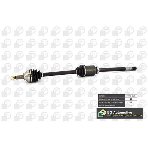 BGA CV Drive Shaft Driveshaft Front Right fits Nissan Primastar 2001-2006