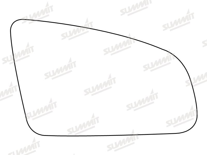 Summit Stick-On Standard Mirror Glass fits Audi A4 01 on RHS Summit - Bars 4 Cars
