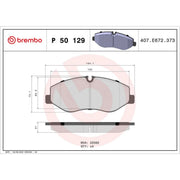 Brembo 4 x Front Brake Pad Set fits Mercedes-Benz Eqv 2020 on 447.813 447.815
