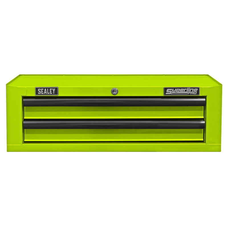 Superline Pro Superline PRO Mid-Box Tool Chest 2 Drawer - Green/Black Superline Pro - Dynamic Drive