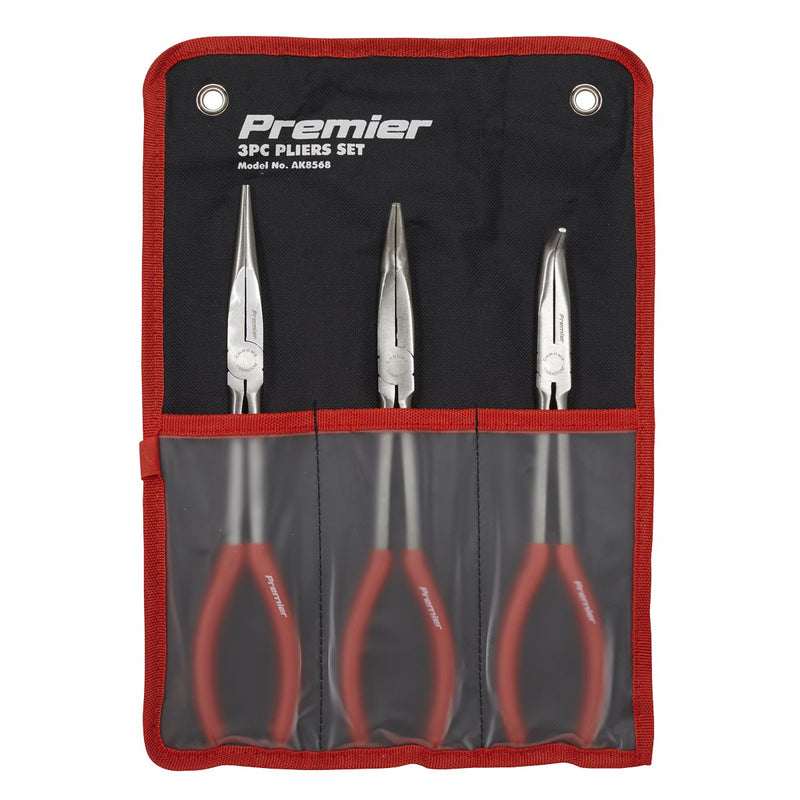 Sealey Needle Nose Pliers Set 3pc 280mm AK8568 Sealey - Dynamic Drive