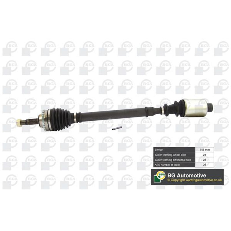 BGA CV Drive Shaft Driveshaft Front Right fits Renault Clio 1998-2016