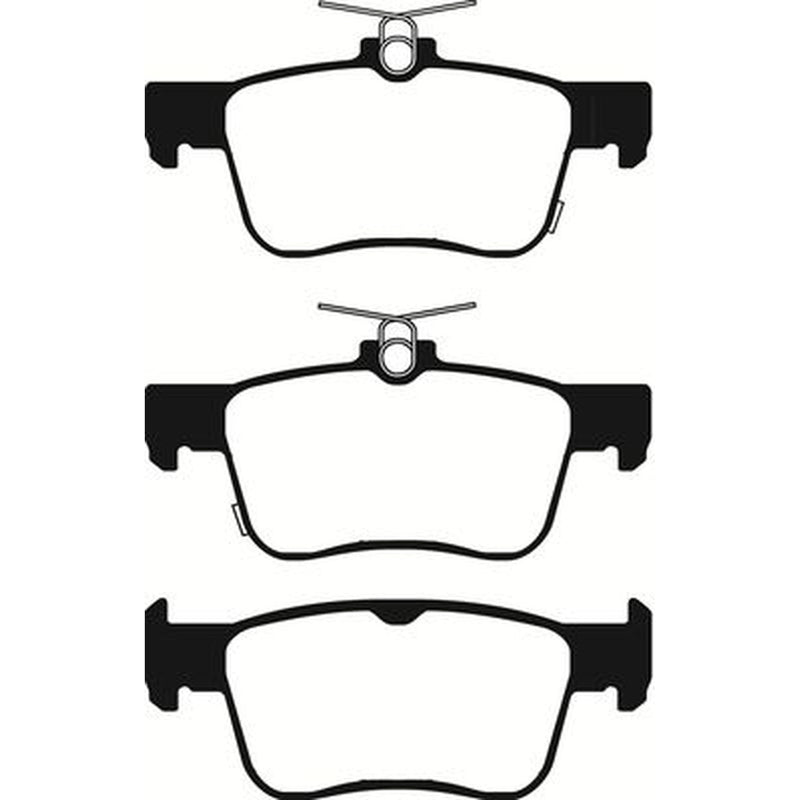 Abtex Rear Brake Pad Set fits Honda Civic X 2016-2022 1.0 1.5 1.6 2.0