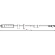Apec Brake Hydraulic Hose Line Front fits Fiat Ducato 2001-2011 2.0 2.3 2.8