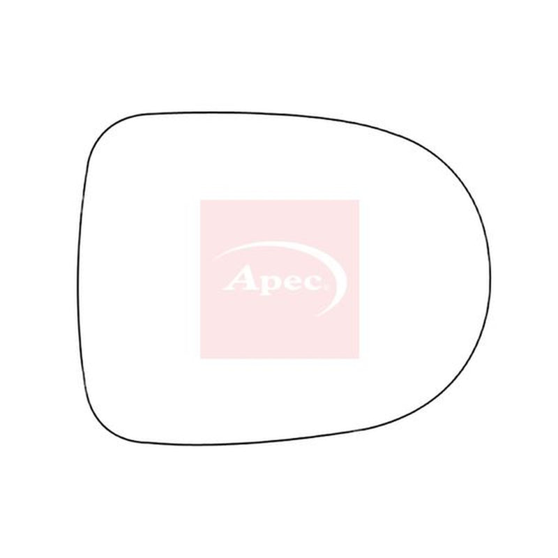Apec Exterior Wing Mirror Glass both sides fits Renault Clio III 2005-2014