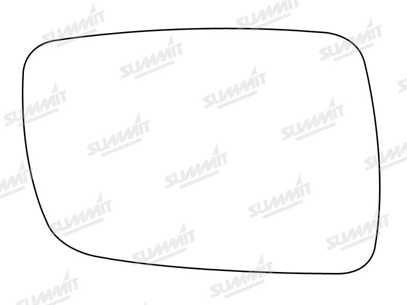 Summit Stick-On Standard Mirror Glass fits Chrysler Grand Cherokee RHS Summit - Bars 4 Cars